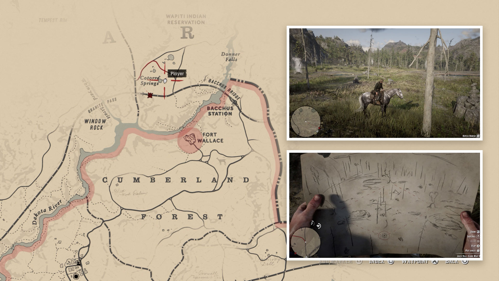 Jack Hall Gang Treasure Map 2 Red Dead Redemption 2.