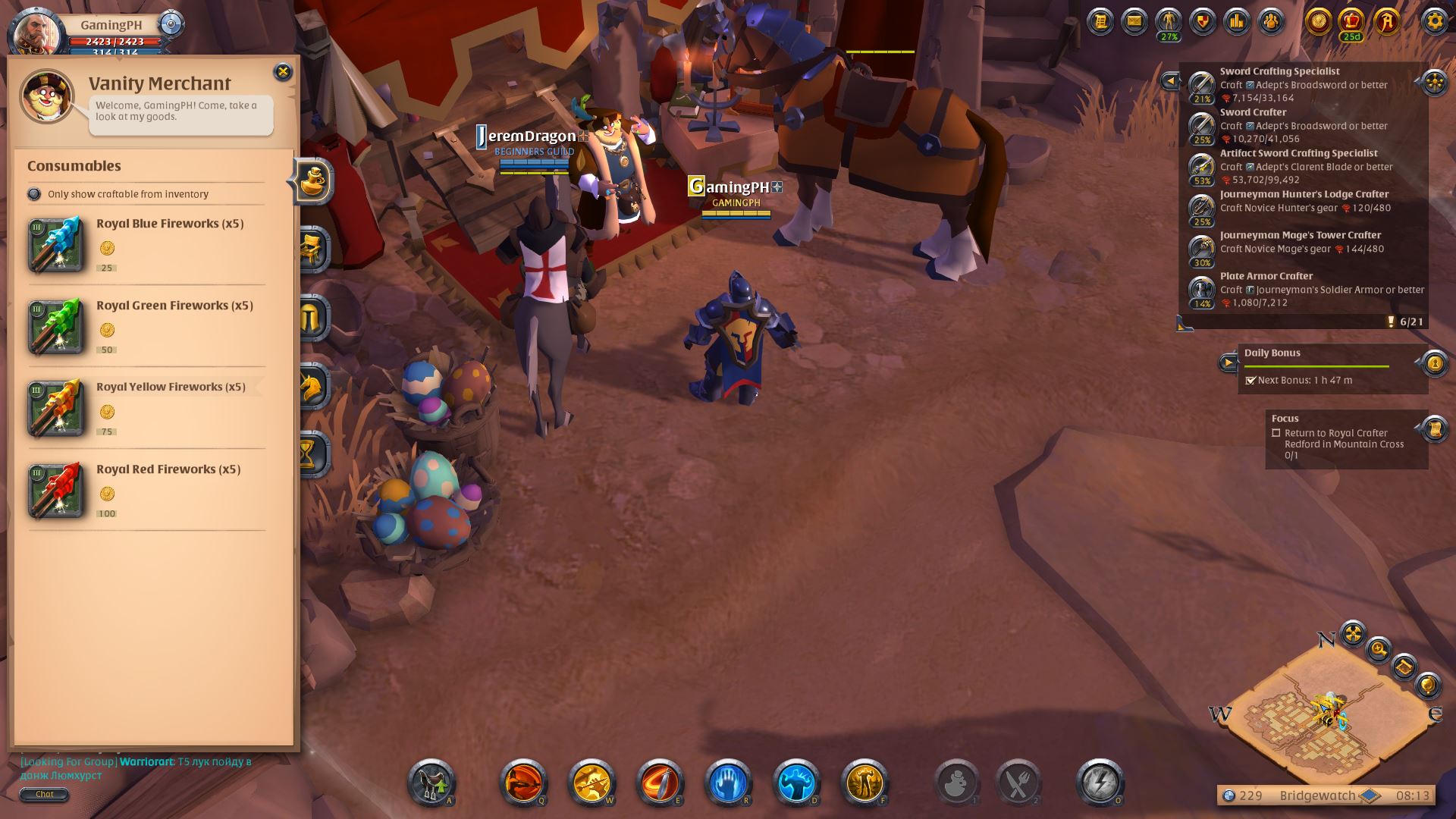 How to Use Fool’s Golden Egg (Vanity Merchant) in Albion Online