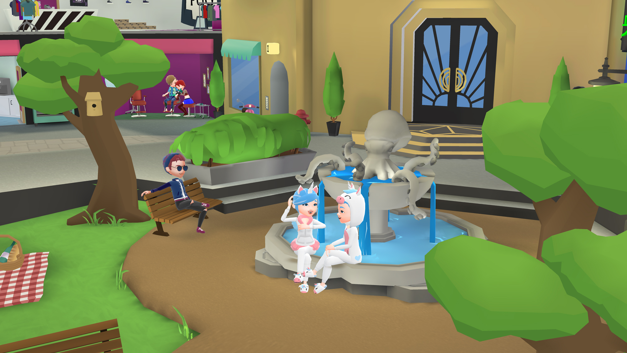 Hotel Hideaway a 3D Social Virtual World for Mobile