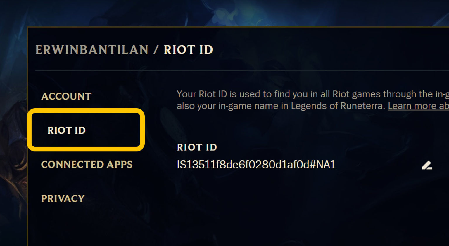 mudar riot id wild rift