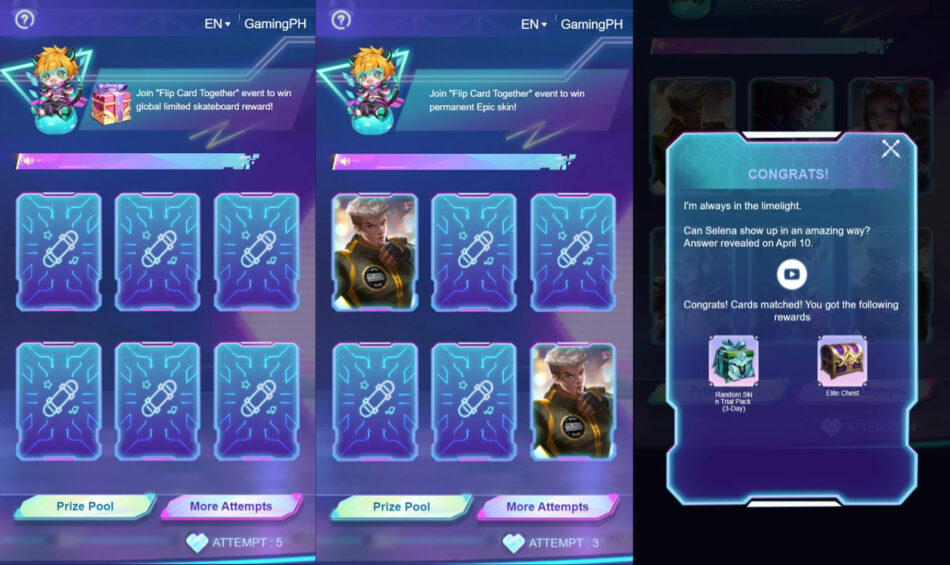 Get FREE Skin from Card Flip Event in Mobile Legends Bang Bang